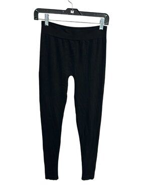 Just-One Large Black Soft Stretch Leggings Wide Elastic Waistband Gymcore Neutra